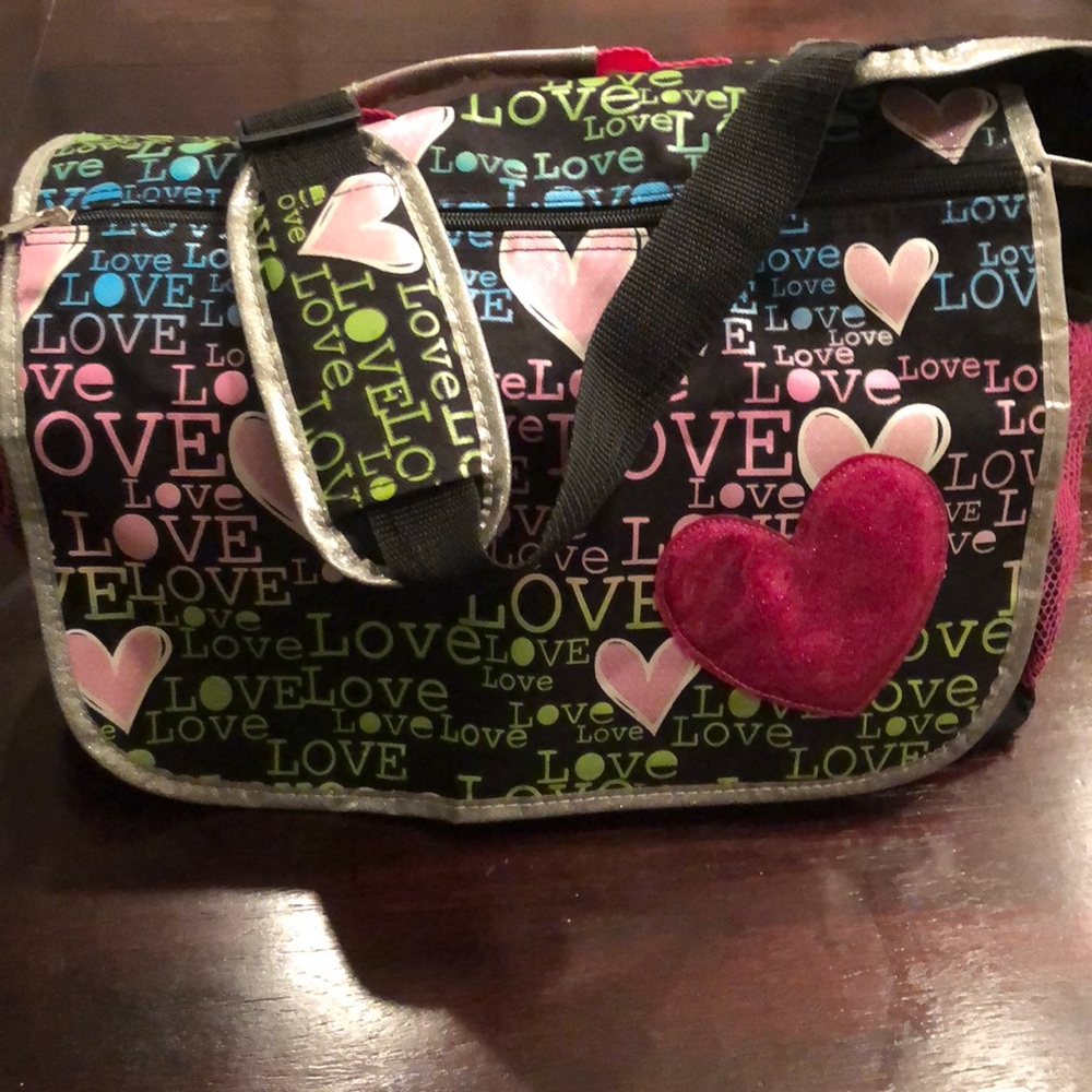 Girls “LOVE” messenger bag